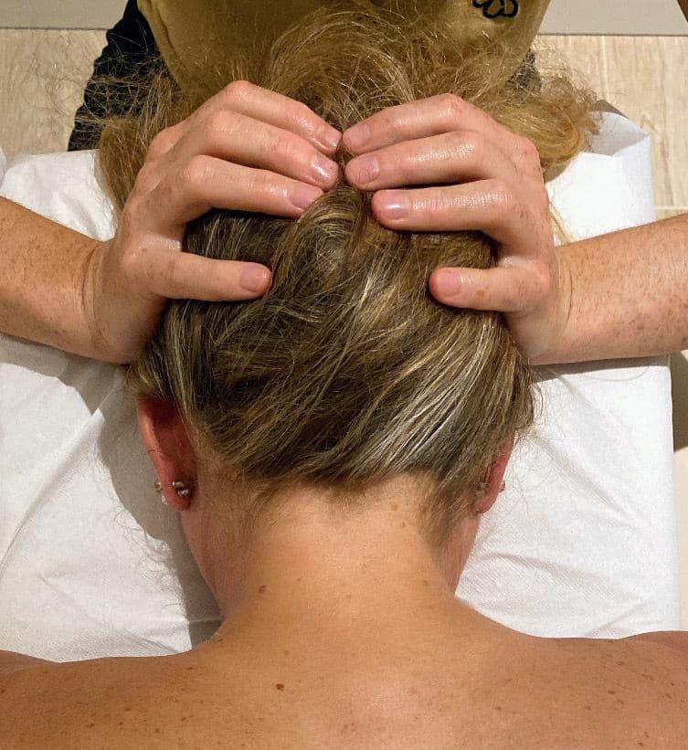 Massage crânien de détente